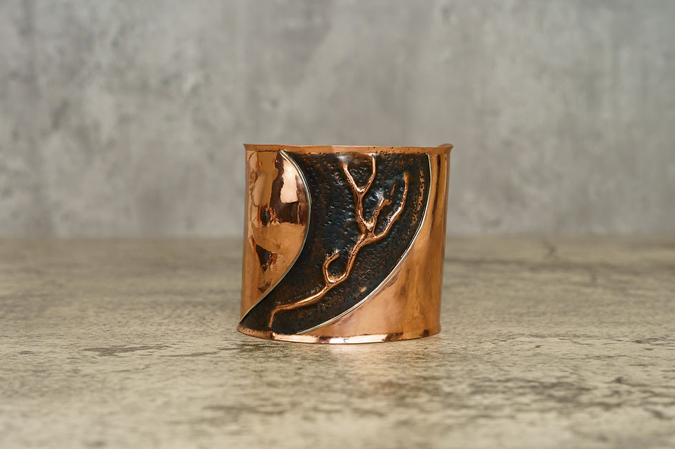 Copper Lightning Cuff