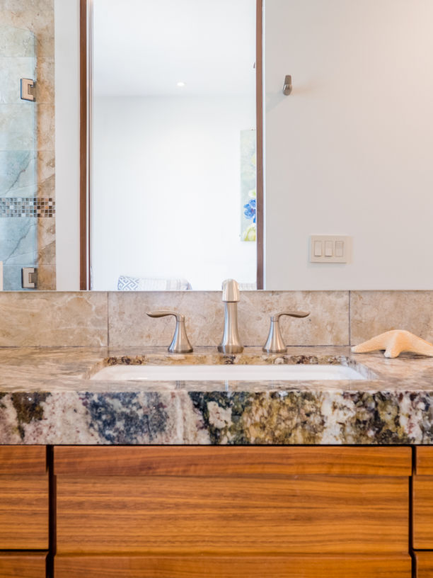 Palmilla Dunes 922 - a luxury penthouse villa overlooking the ocean in San Jose del cabo - Marble and stone bathroom