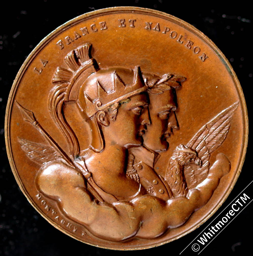 (1840) France commemorating Napoleon's greatest conquests Medal 26mm Ae Montagny