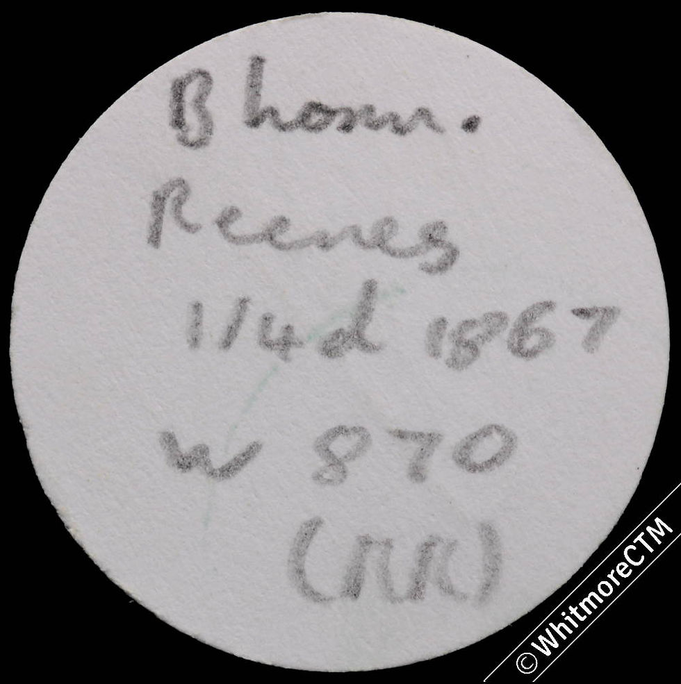 Thumbnail: Unofficial Farthing Birmingham 870 W.B.Reeves - Hatter. Very Rare