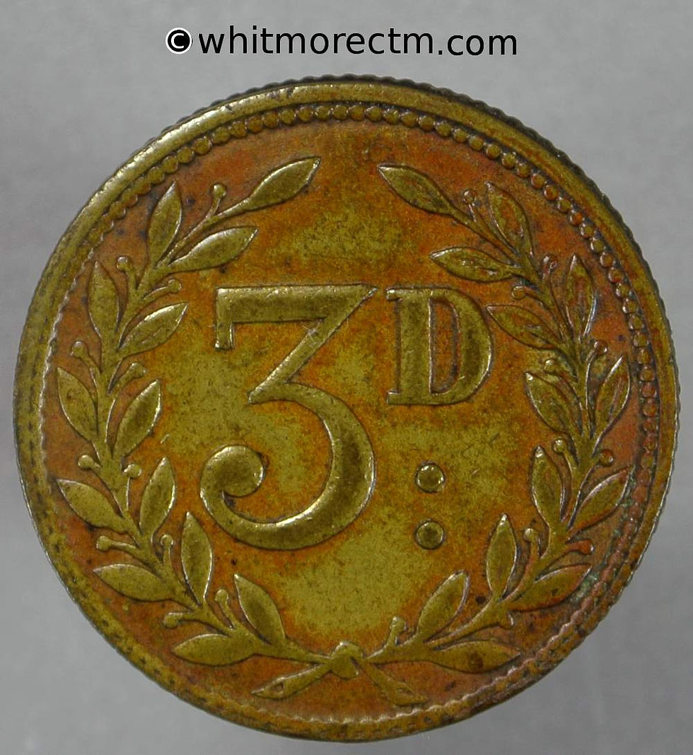 Bonus - Dividend Token 24mm Birmingham Phillips & Son Bloomsbury & Saltley 3D