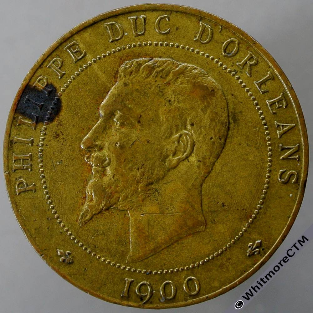 1900 France Philippe Duc D'Orleans Declaration Medal 31mm  Bronze