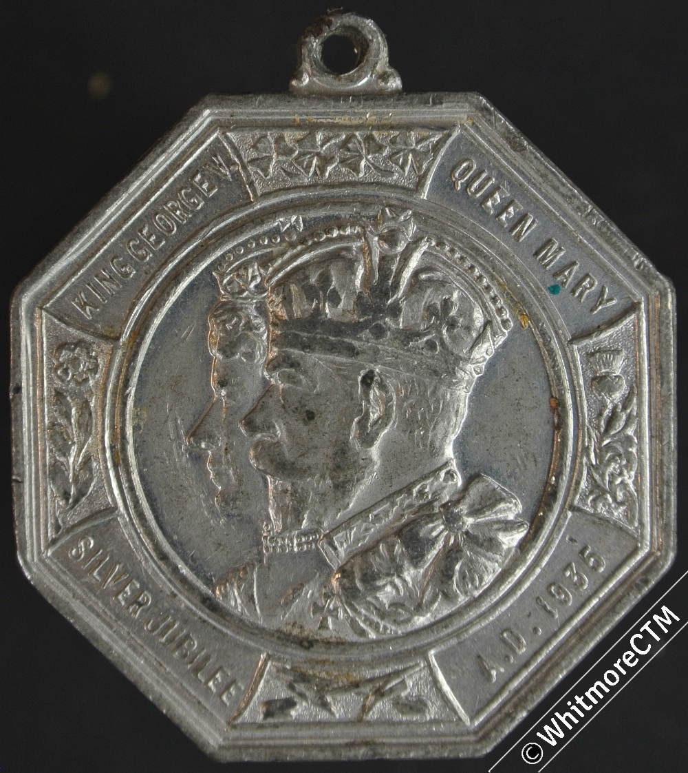 Middlesex 1935 George V Jubilee Medal 38mm WE5719I white metal