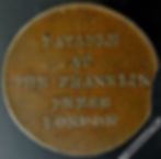 Thumbnail: 18th Century Halfpenny Middlesex 307a 1794 Printing Press. Plain edge Flan clip
