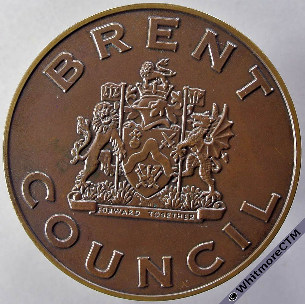 Thumbnail: Brent Citizenship Ceremony Medal 50mm Bronze Cased