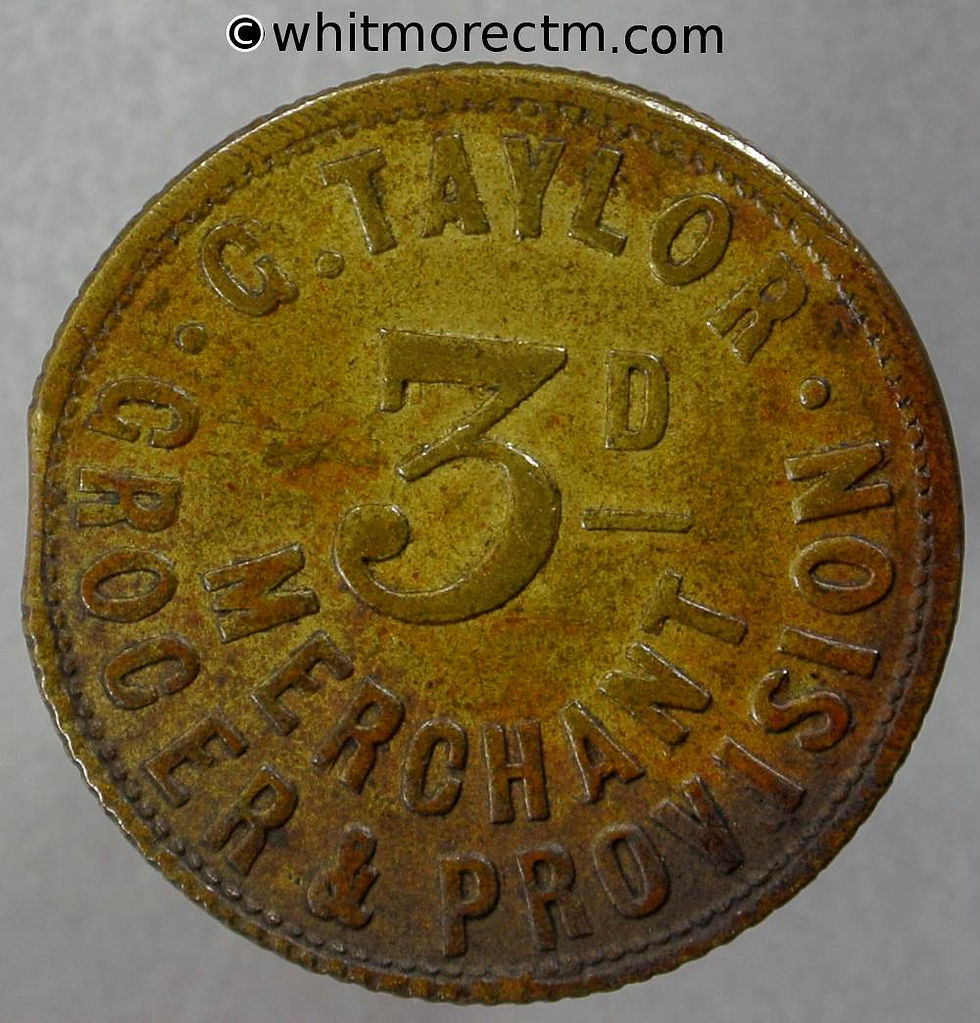 Bonus Token - Aston 26mm G.Taylor Merchant 3d Assam Tea Warehouse