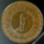 Thumbnail: 18th Century Halfpenny Middlesex 323 Hatfield. Golden Leg - Boot & Shoe