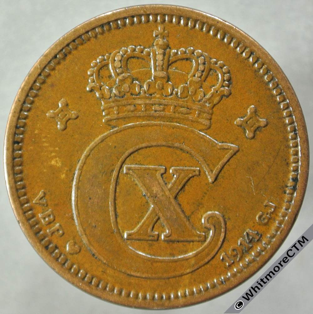1914 Denmark 5 Ǿre obv - Y30