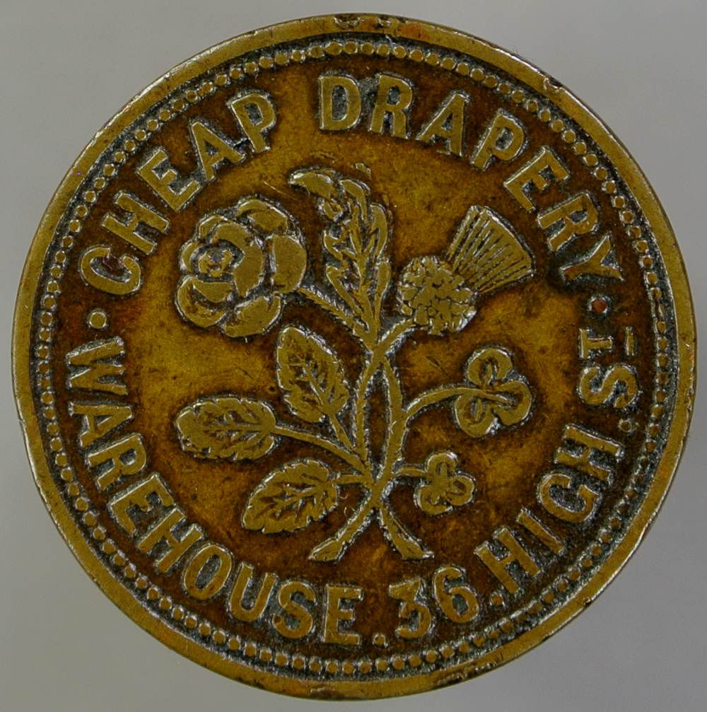 Unofficial Farthing Belfast 5560 McKenzie & Mcmullen Scotch House. Brass