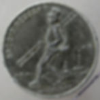 Thumbnail: Germany Prosit Neujahr Medal 24mm - Chimney sweep / Lucky symbols. Zinc.