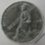 Germany Prosit Neujahr Medal 24mm - Chimney sweep / Lucky symbols. Zinc.