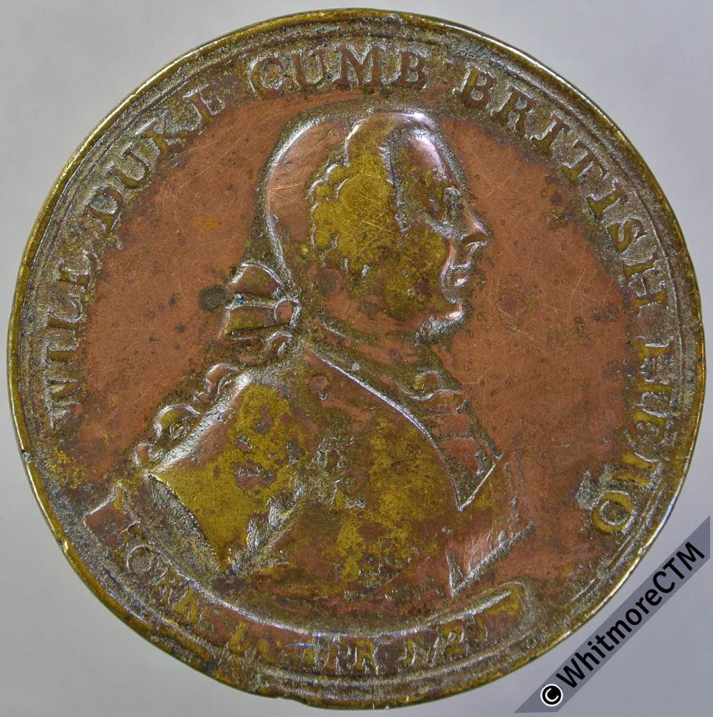 1746 Duke of Cumberland Battle of Culloden Medal 36mm MI611/274