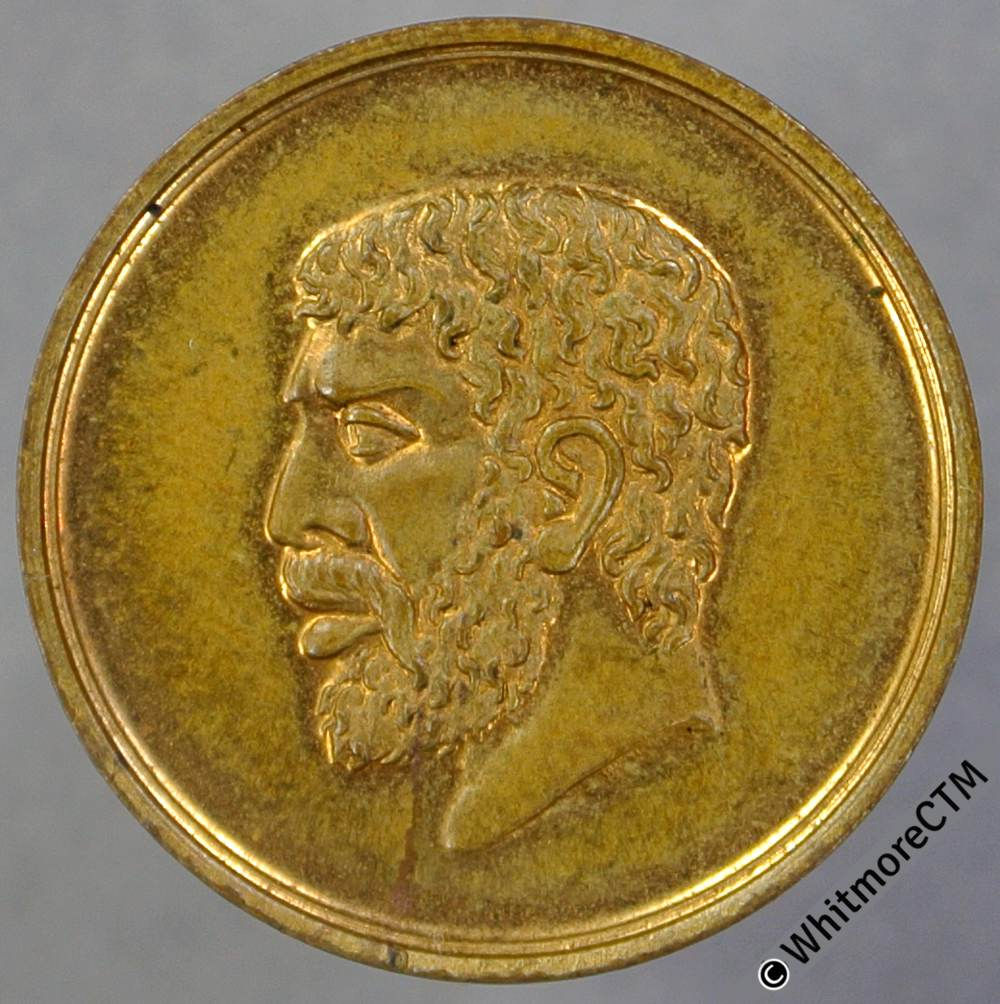 1886 Indian & Colonial Exhibition Medal 19mm B3213 Gilt brass