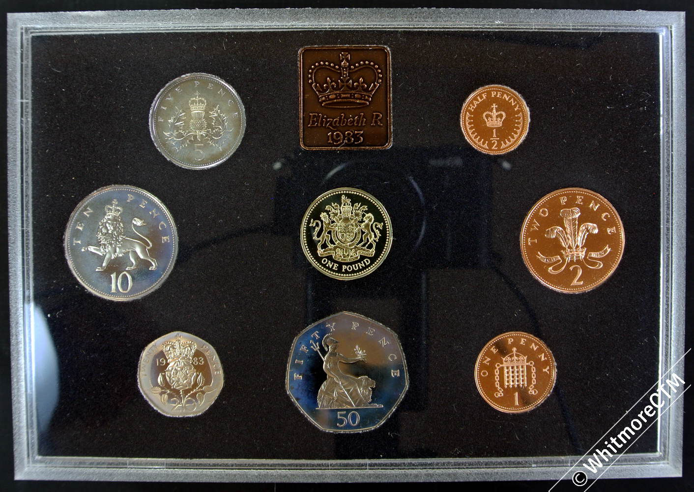 1983 Royal Mint presentation proof set of 8 Coins UK decimal coinage