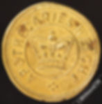 Thumbnail: Apothecaries Weight 2 Drachms 3ij Brass 7.78g, Biggs 1228