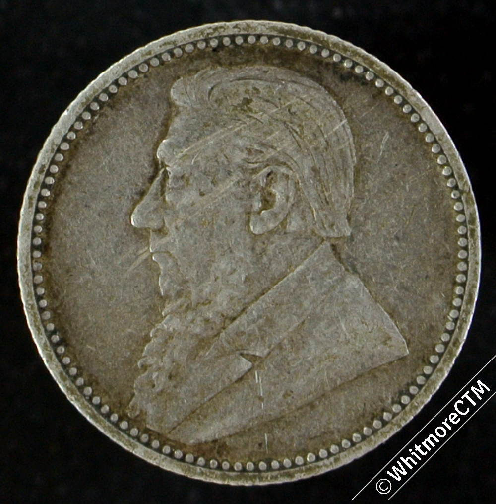 1892 South Africa Kruger 6 pence - y3