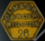 Thumbnail: Wigston Transport Token 37mm L.M.& S.R. C.& W Dept - hexagonal bronze