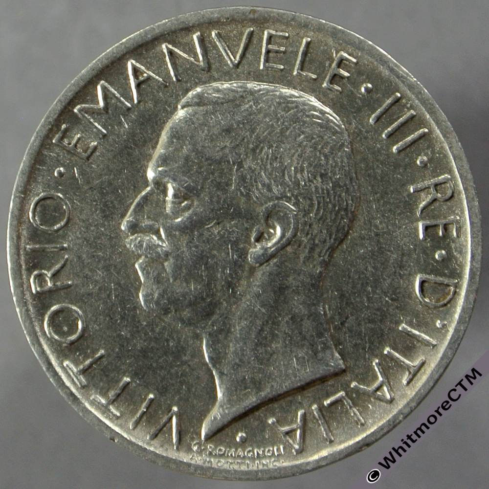 1927 Italy 5 Lire obv