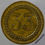 Thumbnail: France 20 centimes P.V. Roulette La Parfaite Token 18mm Brass