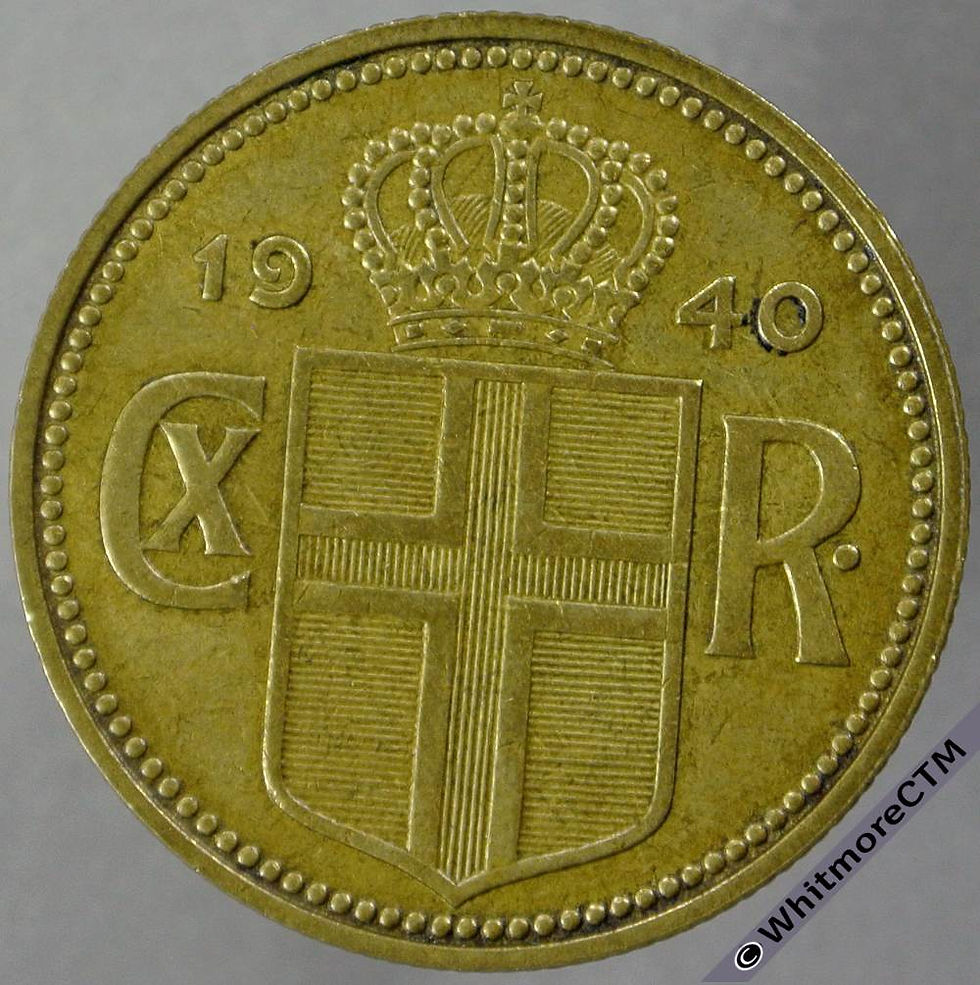 1940 Iceland 2 Krona Y7 obv