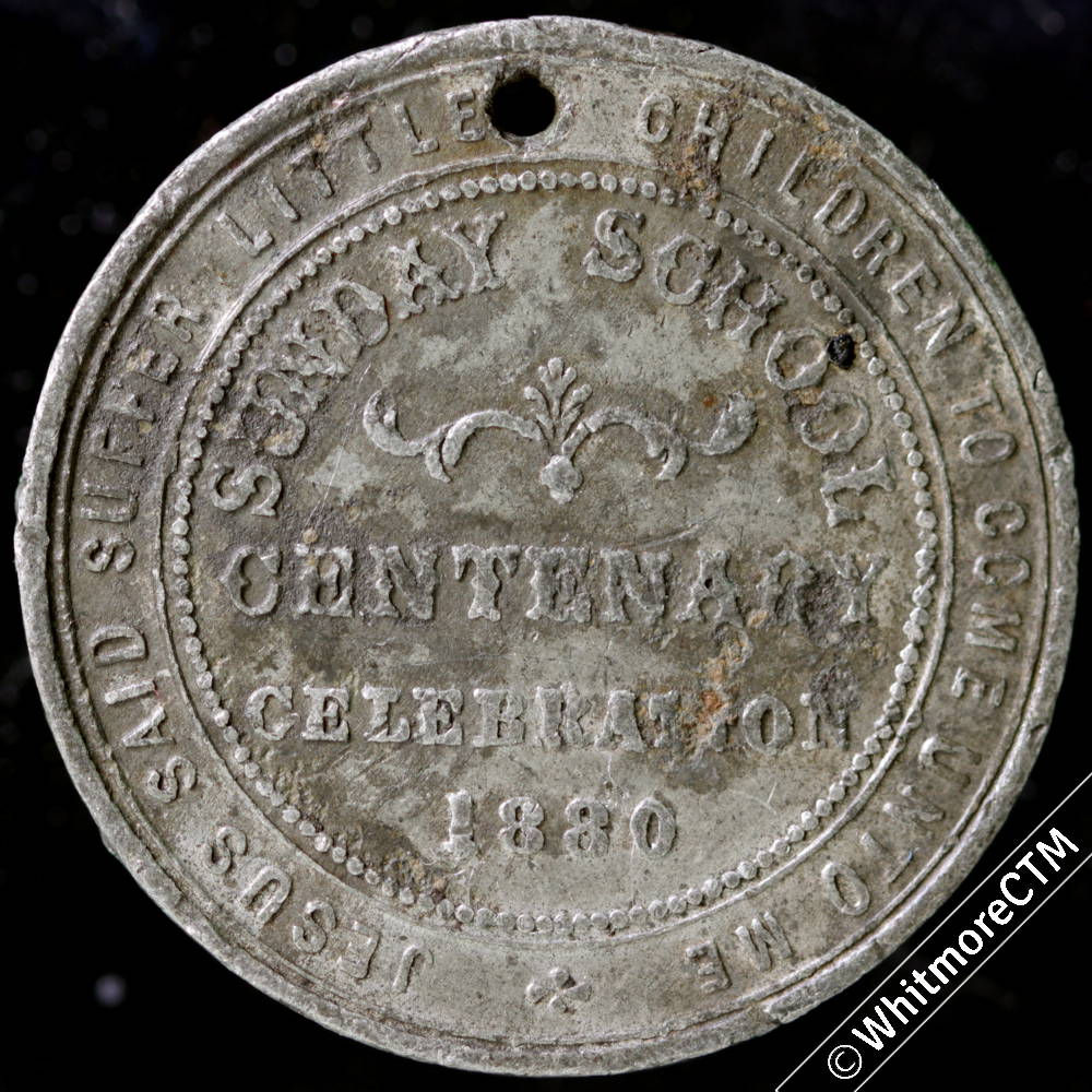 1880 Centenary of Sunday Schools Bust of Robert Raikes Medal 33mm not in Brown