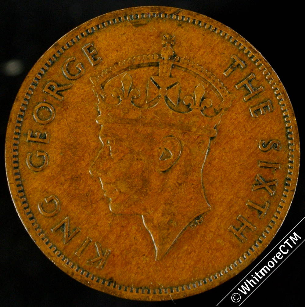 1951 British Honduras 1 Cent KM# 24