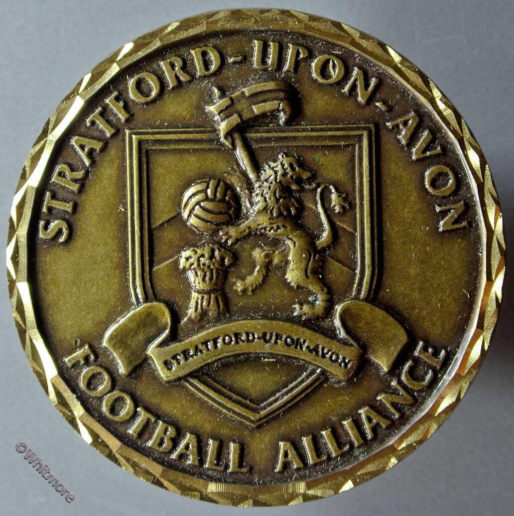 Stratford upon Avon 2001 Football Alliance Medal 57mm Alun Rees Trophy cased