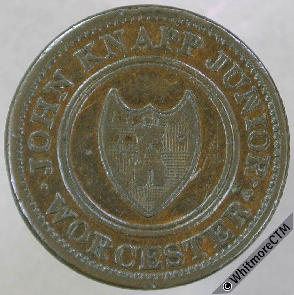 19th Century Farthing Worcester 1287 1813 John Knapp Junior