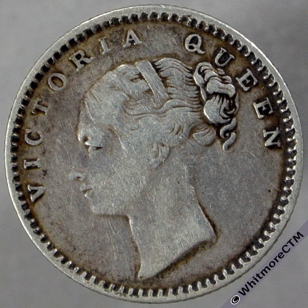 1840 India Quarter Rupee S&W 2.41 obv