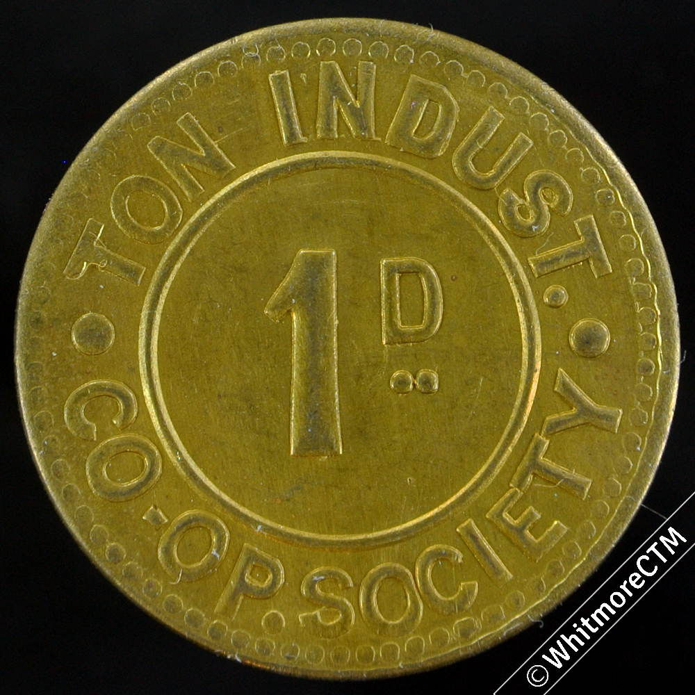 Co-Operative Society Token Ton Indust Pentre Mid Glamorganshire 25mm 1D