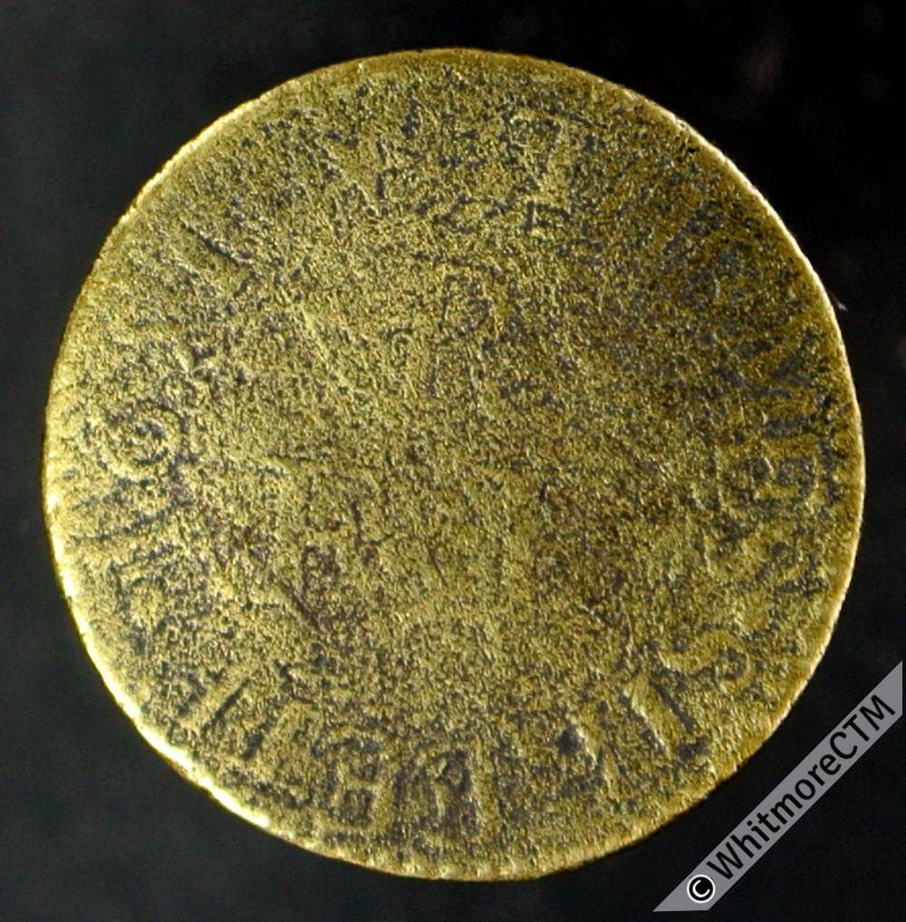17th Century Token London 3118 Themes Street 1651 / The Lyon & Key - Brass