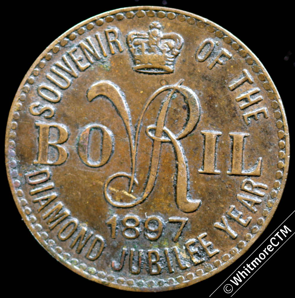 London 2378 1897 Bovril Diamond Jubilee Bronze