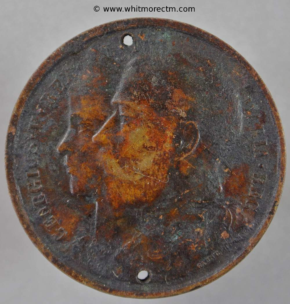 Richmond Surrey 1911 George V Coronation Medal obv 35mm Bronzed White Metal BHM4039