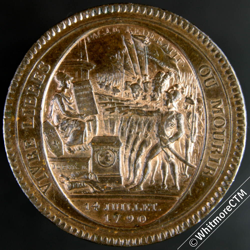 1792 France 5 Sols First Republic Yr V Departemens Edge KM# Tn31 lustre