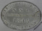 Thumbnail: Communion Token Edinburgh C2071 29x22mm 1843 Free Church of Scotland - Oval