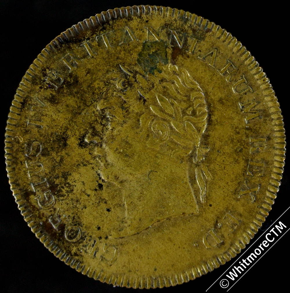 1822 Visit of George IV to Scotland Medal 26mm B1195 Brass
