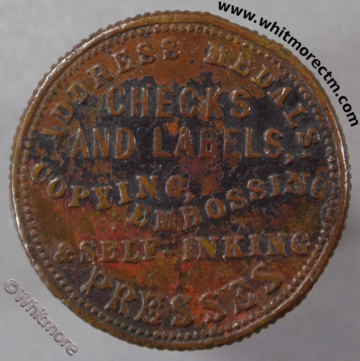 Unofficial Farthing Birmingham 355 Edwin Cottrill St.Pauls Comma after Labels