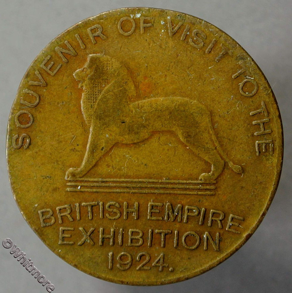 1924 Empire Exhibition Souvenir Medallion 24mm St. Paul’s Cathedral Bronze