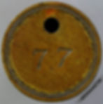 Thumbnail: Huddersfield Tool / Pay check token 26mm Brook time checking clock Co.