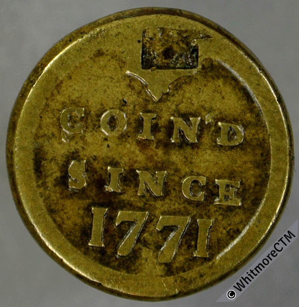 Coin Weight 16mm W1963G 2 16 / Coin’d since 1771. Countermarked Lion. Very Rare