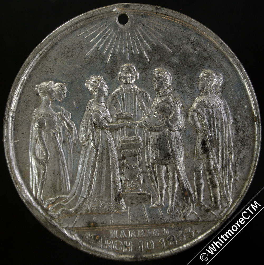 1863 B2756 Marriage of Prince & Princess of Wales 46mm B2756 By Brookes & Adams