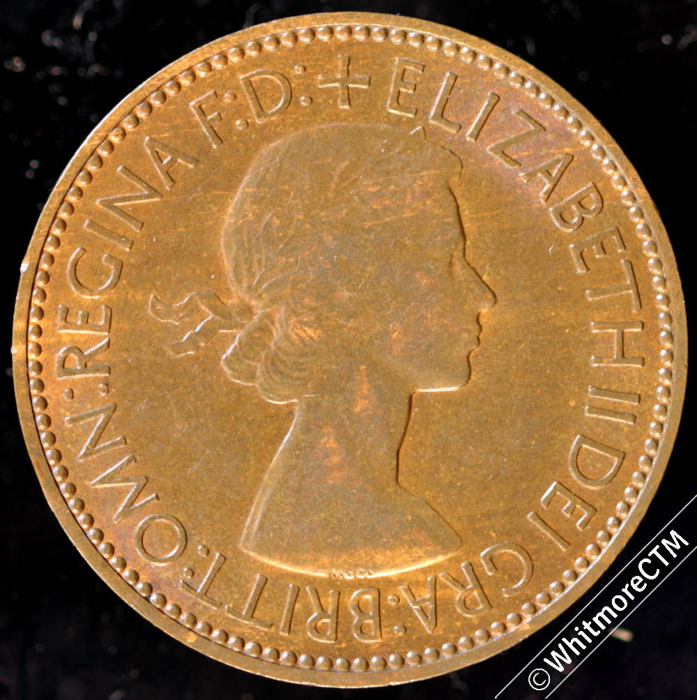 1953 British Bronze Half-penny