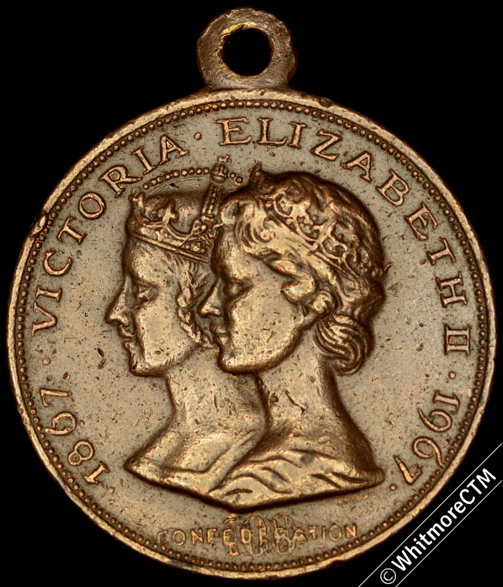 1967 Canada Centenary of Confederation Medal 29mm Suspender Ae