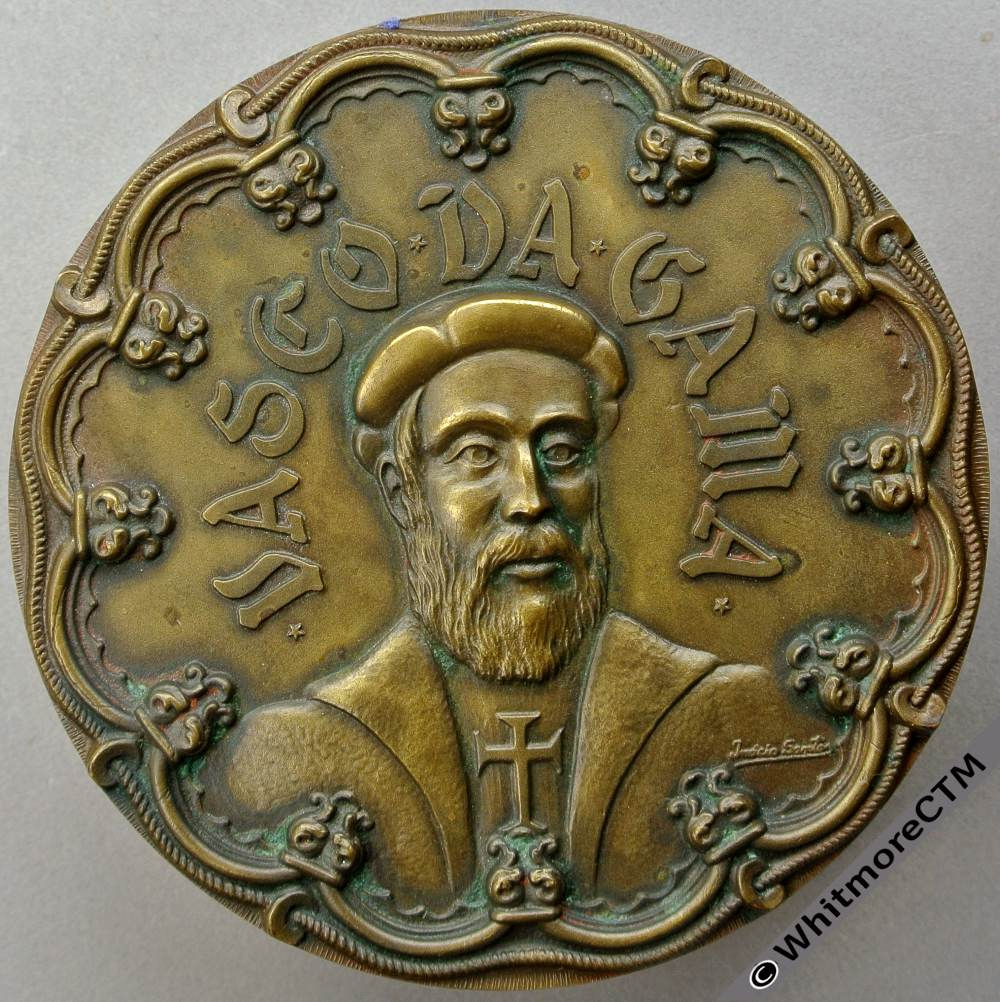 1969 Portugal 500th Anniversary Birth of Vasco da Gama Medal 81mm By Santos