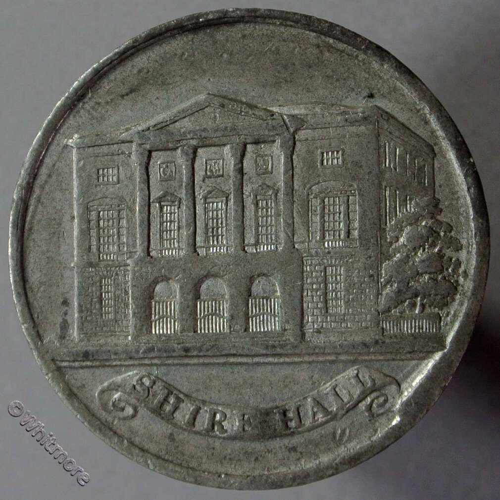 Chelmsford 1848 Polytechnic Exhibition Medal 29mm T156a White metal