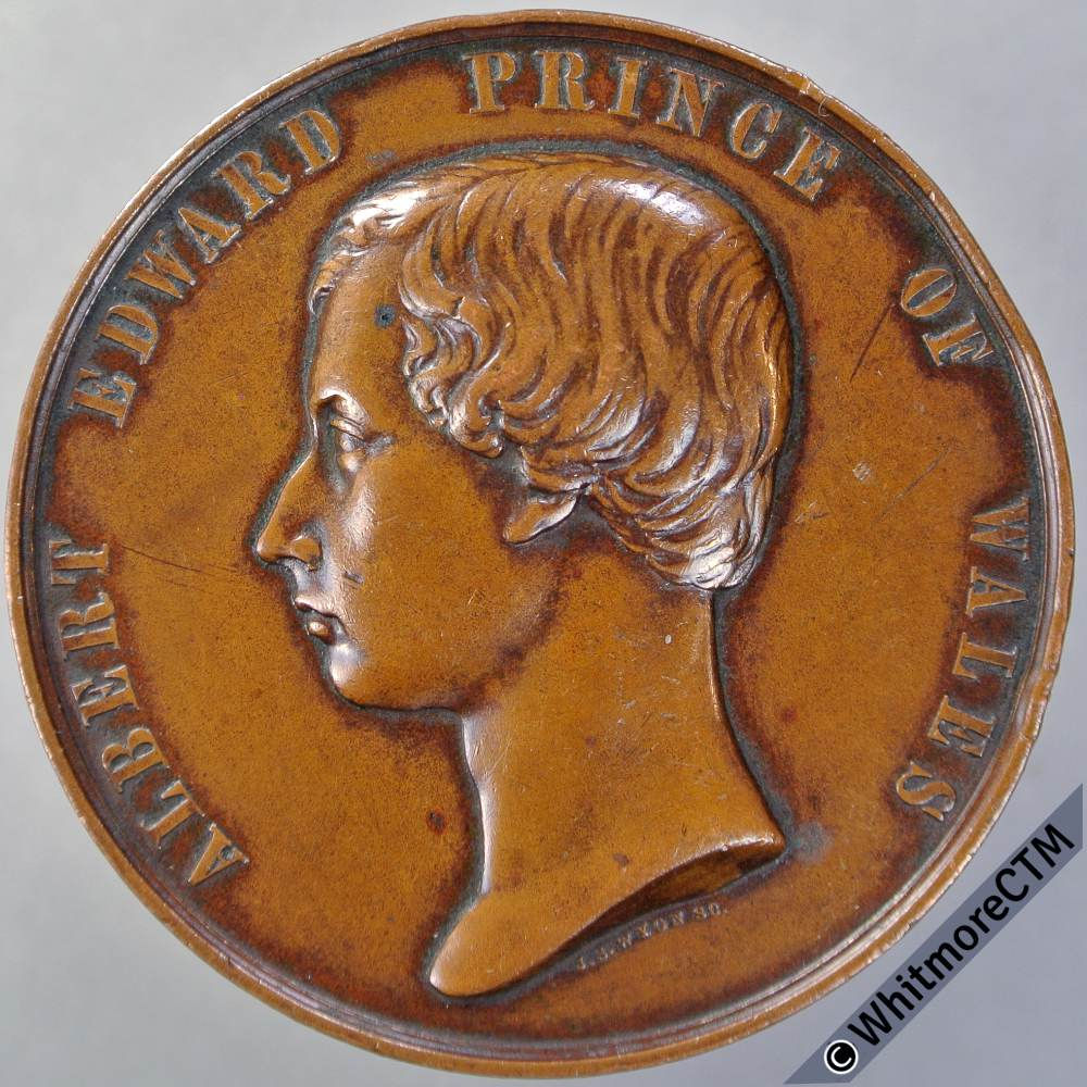 1860 Canada Montreal Inaugurated the Victoria Bridge medal 48mm By Wyon. Bronze