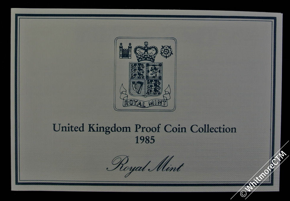 Thumbnail: 1985 Royal Mint presentation proof set of 7 Coins UK decimal coinage