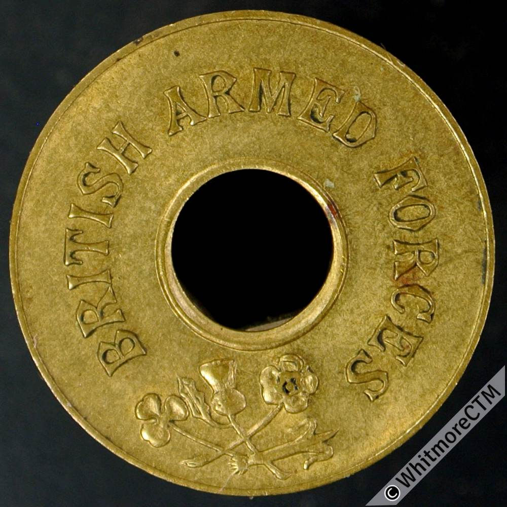 Armed Forces Token 20mm Half Unit British Armed Forces - Very rare. Brass