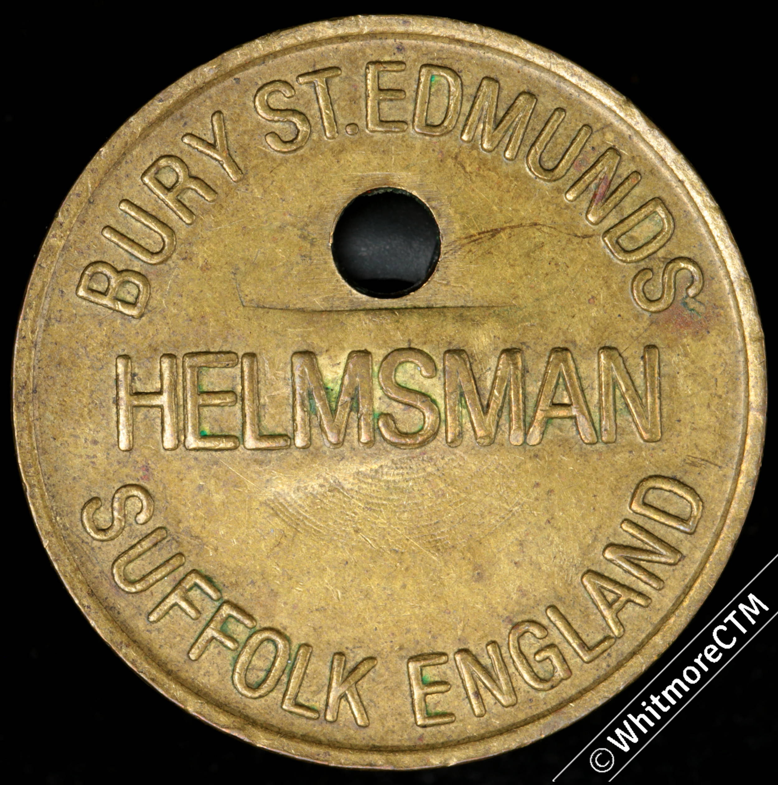 Helmsman Locker Token 23mm Bury St.Edmunds. Tesco 157. Ae OBV