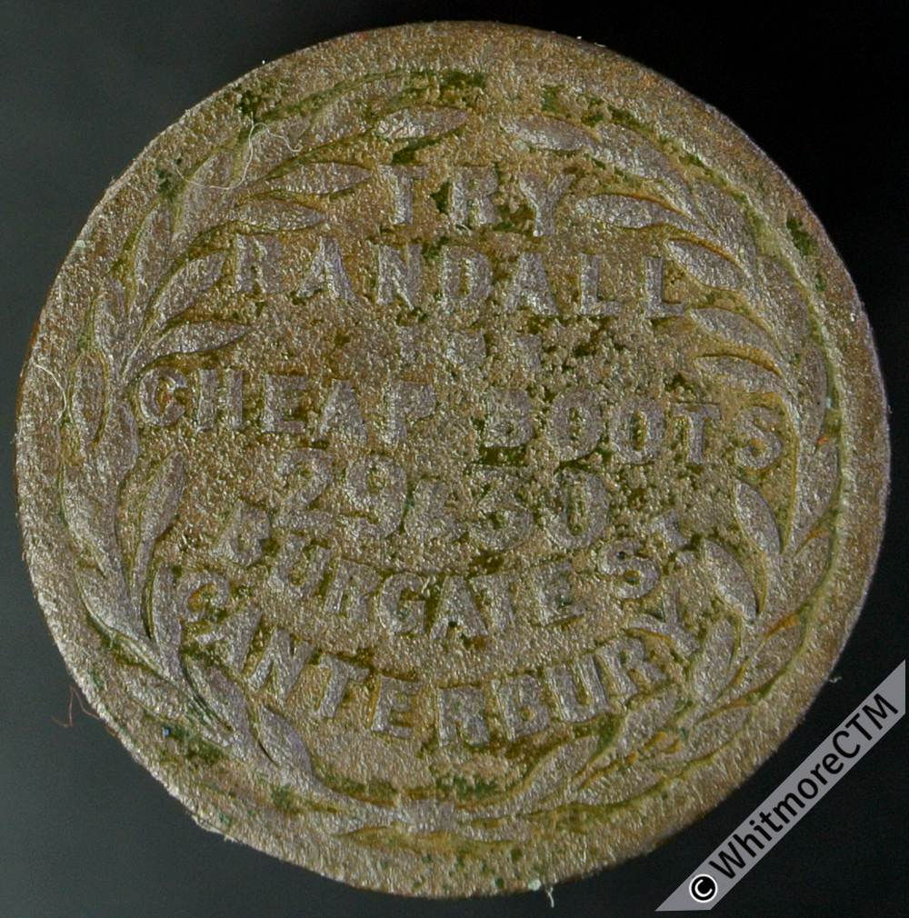 Unofficial Farthing Canterbury 1308 Randall 29 & 30 Burgate St. Cheap boots